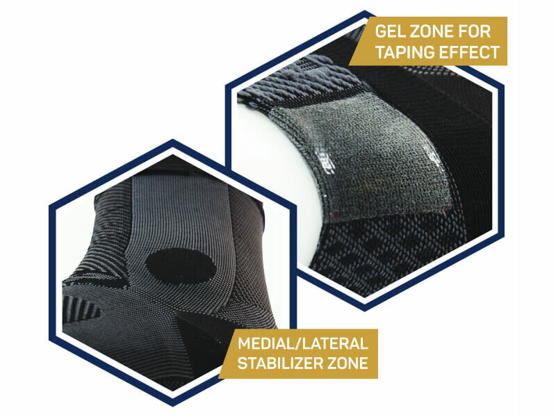 AF7 enkelbandage links zwart
