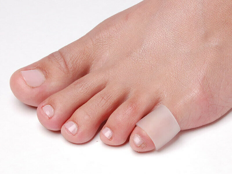 Kleine teen gel beschermer om kleine teen linkervoet