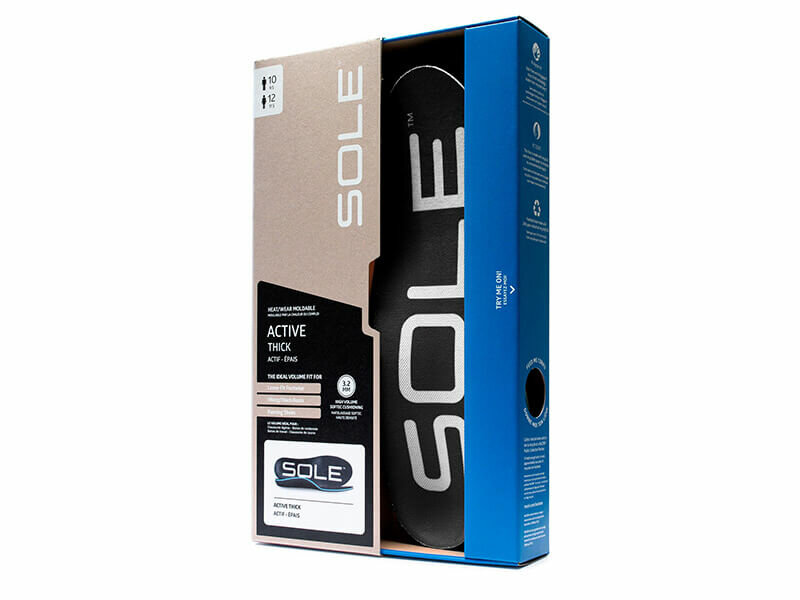 Verpakking sole active thick inlegzool