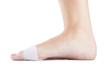 Voorvoet ondersteuning van natracure zijaanzicht binnenkant voet